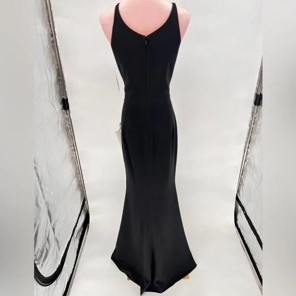 NWT Dress The Population Iris Slit Crepe Gown - Picture 11 of 15